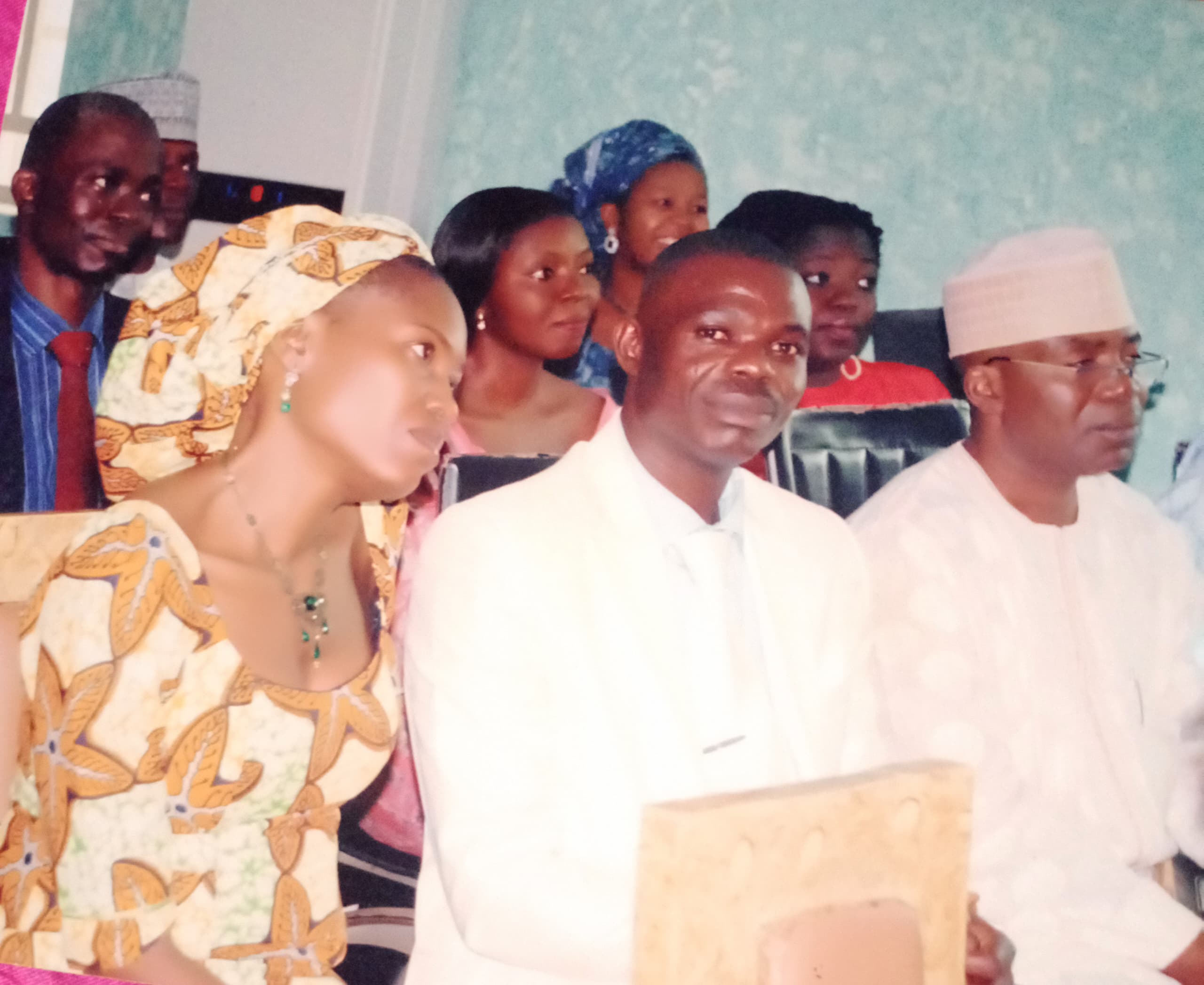 International university students with the President ( Prof Patrick Chefu Fusi)