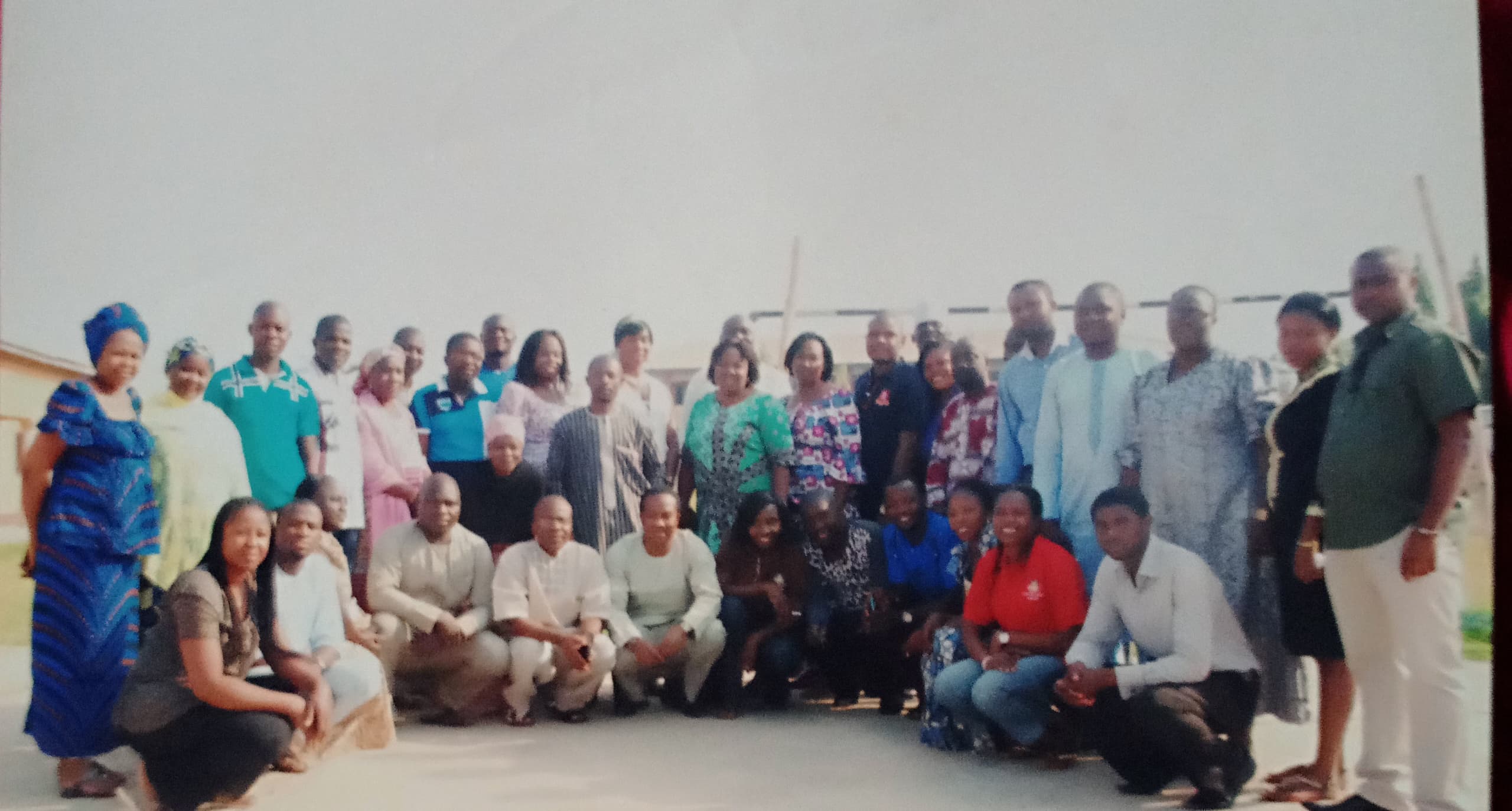 International university students with the President ( Prof Patrick Chefu Fusi)