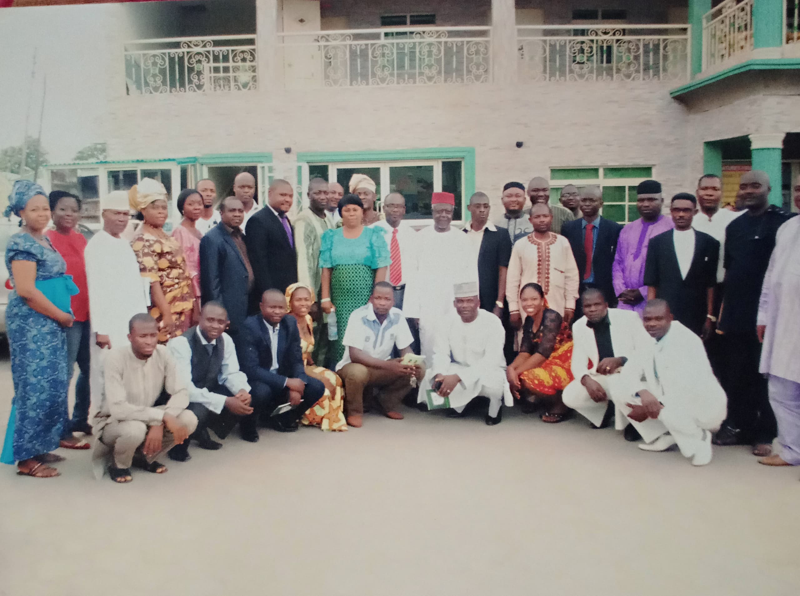 International university students with the President ( Prof Patrick Chefu Fusi)